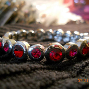 Cookie Lee Jewelry Fushia Crystal Bracelet